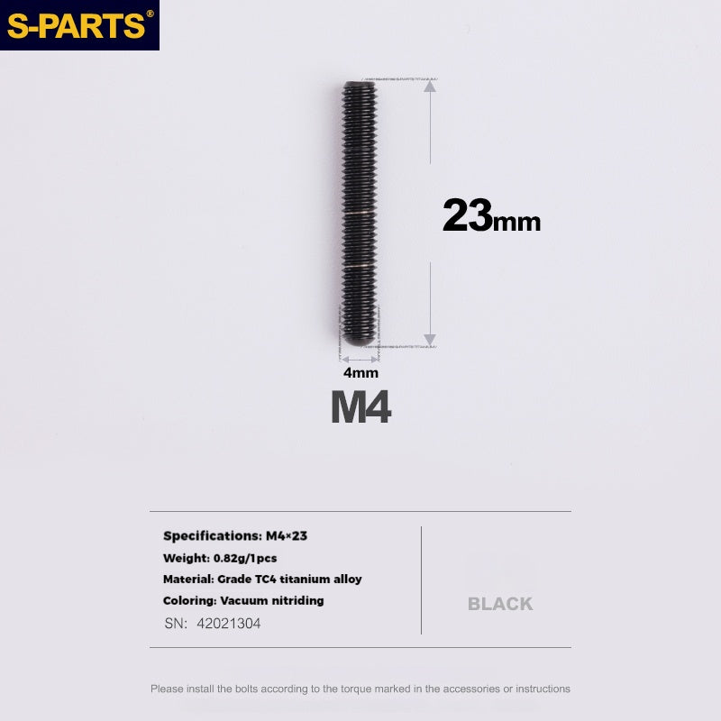 S-PARTS Titanium Alloy Front / Rear Derailleur Limit & Tension Adjustment Fine-Tuning Screws