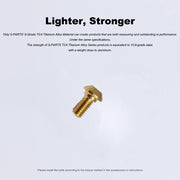 S-PARTS Titanium Alloy Gear Transmission Screw Set for M8000 11-Speed Shimano Mountain Bike