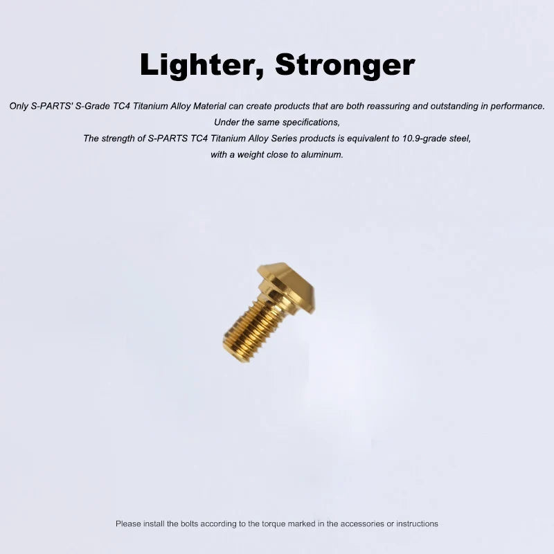 S-PARTS Titanium Alloy Gear Transmission Screw Set for M8000 11-Speed Shimano Mountain Bike