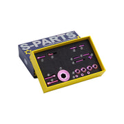 S-PARTS Titanium Alloy Gear Transmission Screw Set for M8000 11-Speed Shimano Mountain Bike — Purple
