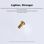 S-PARTS Titanium Alloy Gear Transmission Screw Set for M8000 11S Shimano Mountain Bike