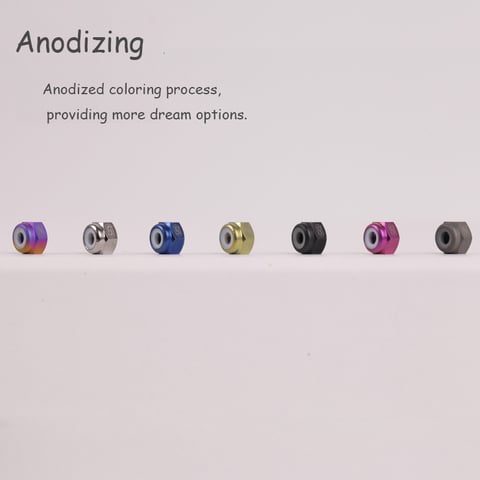 S-PARTS Titanium alloy M4 / M5 / M6 / nylon self-locking flange nut accessories