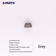 S-PARTS Titanium alloy M4 / M5 / M6 / nylon self-locking flange nut accessories