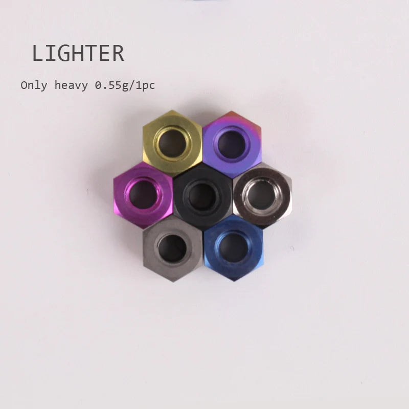 S-PARTS Titanium alloy M4 / M5 / M6 / nylon self-locking flange nut accessories