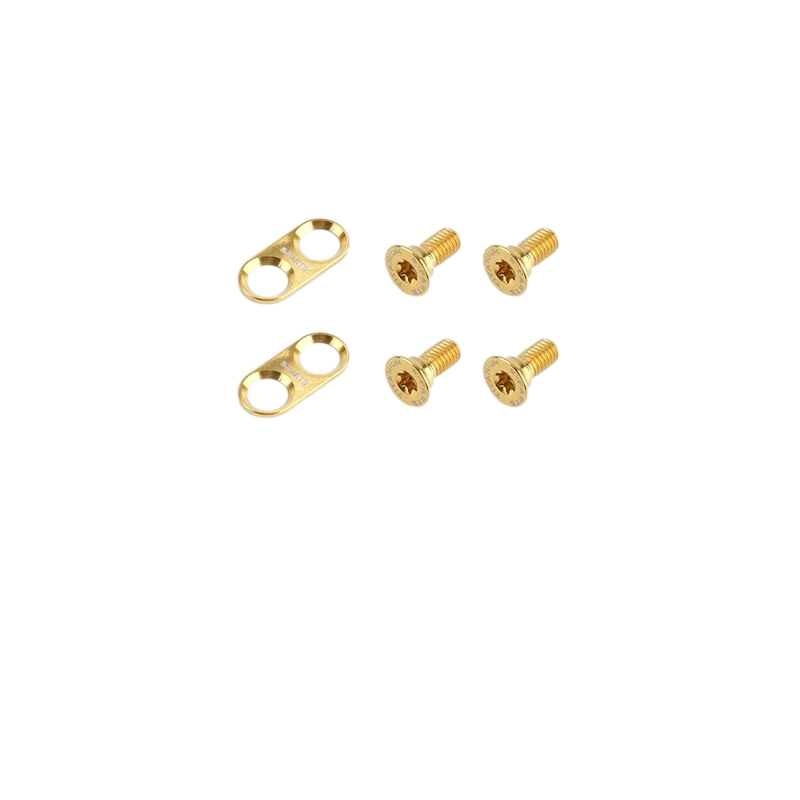 S-PARTS Titanium Alloy Mountain Bike Cleat Screws - Compatible with Shimano — Gold