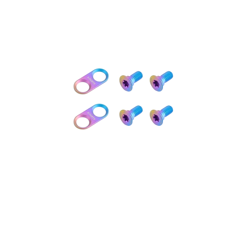 S-PARTS Titanium Alloy Mountain Bike Cleat Screws - Compatible with Shimano — Candy