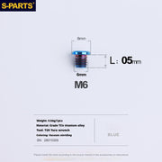 S-PARTS Titanium Alloy Oil Port Screws for Shimano / SRAM / TRP Mountain Brake Levers & Shimano Road Shift Levers