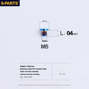 S-PARTS Titanium Alloy Oil Port Screws for Shimano / SRAM / TRP Mountain Brake Levers & Shimano Road Shift Levers