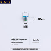 S-PARTS Titanium Alloy Oil Port Screws for Shimano / SRAM / TRP Mountain Brake Levers & Shimano Road Shift Levers