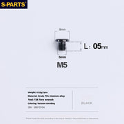 S-PARTS Titanium Alloy Oil Port Screws for Shimano / SRAM / TRP Mountain Brake Levers & Shimano Road Shift Levers