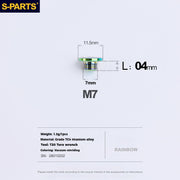 S-PARTS Titanium Alloy Oil Port Screws for Shimano / SRAM / TRP Mountain Brake Levers & Shimano Road Shift Levers