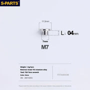 S-PARTS Titanium Alloy Oil Port Screws Shimano SRAM TRP Mountain Brake Levers Shimano Road Shift Levers
