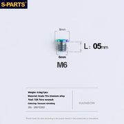 S-PARTS Titanium Alloy Oil Port Screws Shimano SRAM TRP Mountain Brake Levers Shimano Road Shift Levers