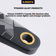 S-PARTS Titanium Pedal Washers for Shimano Dura-Ace, Ultegra, 105, Look Keo, Wahoo Speedplay, Garmin Vector 3, Rally, and