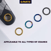 S-PARTS Titanium Pedal Washers for Shimano Dura-Ace, Ultegra, 105, Look Keo, Wahoo Speedplay, Garmin Vector 3, Rally, and