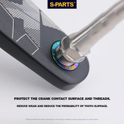 S-PARTS Titanium Pedal Washers for Shimano Dura-Ace, Ultegra, 105, Look Keo, Wahoo Speedplay, Garmin Vector 3, Rally, and