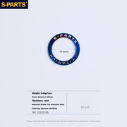 S-PARTS Titanium Pedal Washers for Shimano Dura-Ace, Ultegra, 105, Look Keo, Wahoo Speedplay, Garmin Vector 3, Rally, and