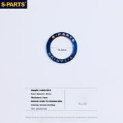 S-PARTS Titanium Pedal Washers for Shimano Dura-Ace, Ultegra, 105, Look Keo, Wahoo Speedplay, Garmin Vector 3, Rally, and