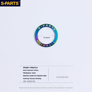 S-PARTS Titanium Pedal Washers for Shimano Dura-Ace, Ultegra, 105, Look Keo, Wahoo Speedplay, Garmin Vector 3, Rally, and