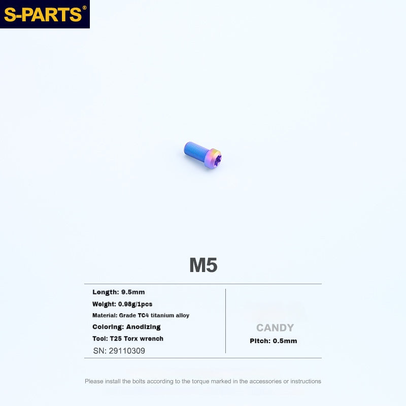 S-PARTS Titanium Alloy Screws for SRAM Electronic Shifter Button Controllers