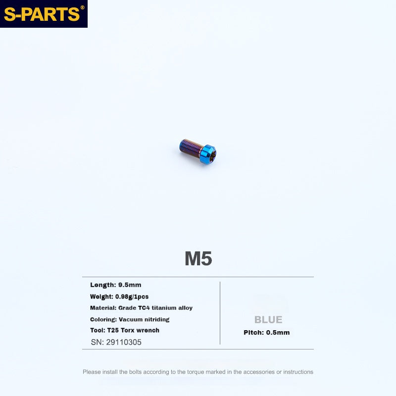 S-PARTS Titanium Alloy Screws for SRAM Electronic Shifter Button Controllers
