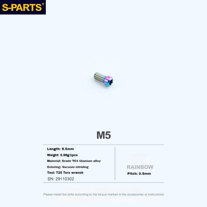 S-PARTS Titanium Alloy Screws for SRAM Electronic Shifter Button Controllers