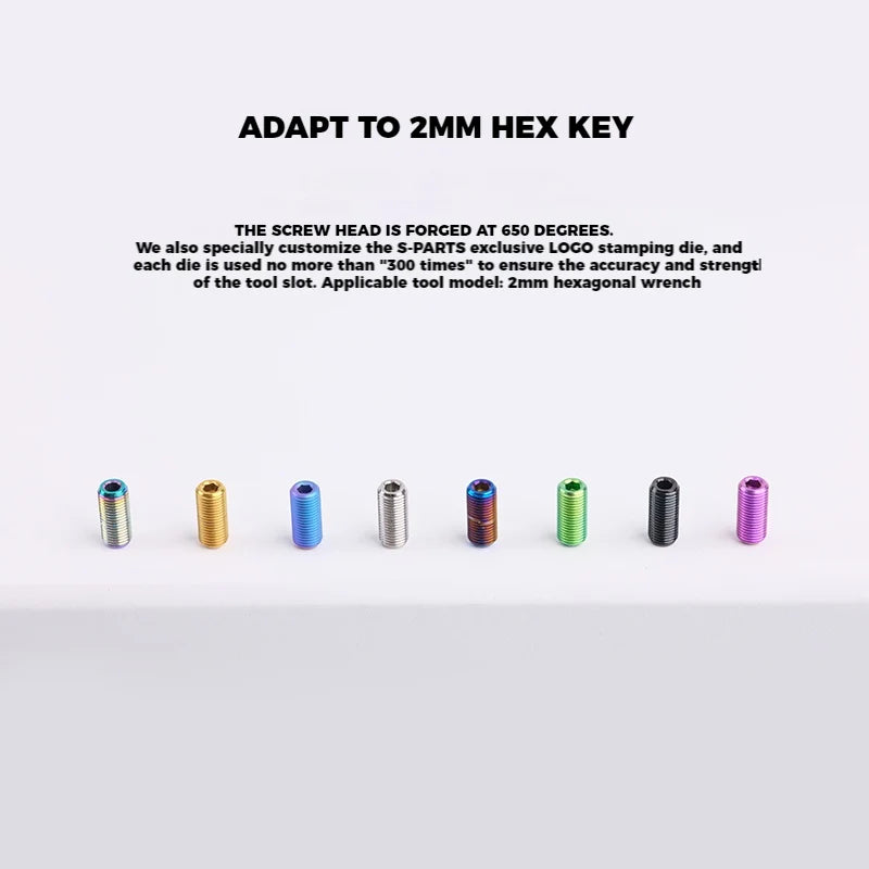 S-PARTS Titanium Adjustment Screws for SRAM Road Bike | Front Derailleur / ETAP Reverse Thread / AXS - Detail 3