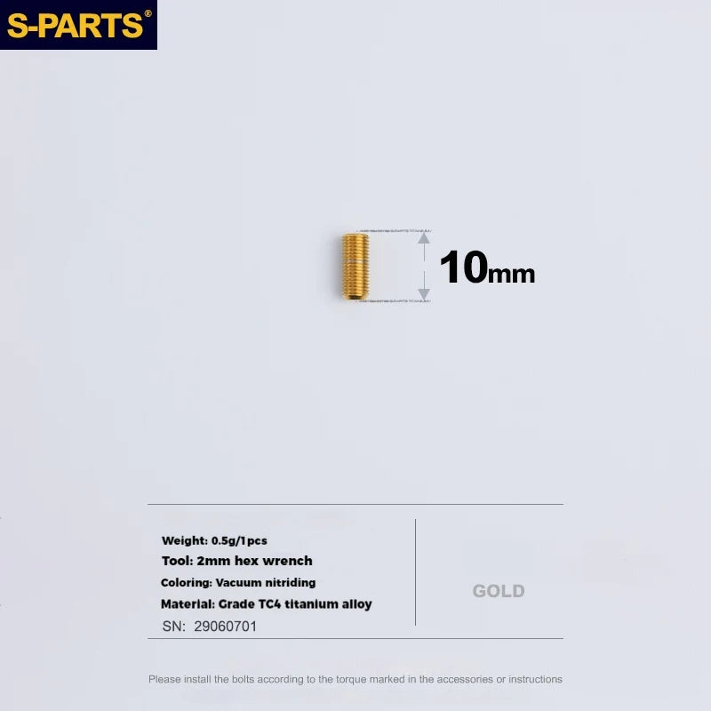 S-PARTS Titanium Adjustment Screws for SRAM Road Bike | Front Derailleur / ETAP Reverse Thread / AXS - Detail 21
