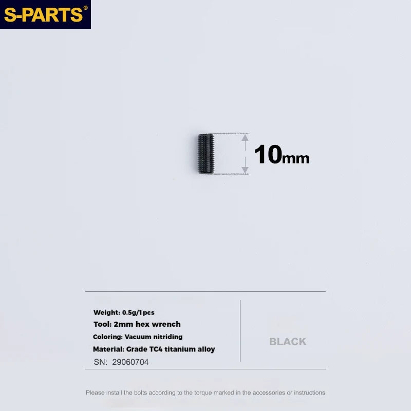 S-PARTS Titanium Adjustment Screws for SRAM Road Bike | Front Derailleur / ETAP Reverse Thread / AXS - Detail 26