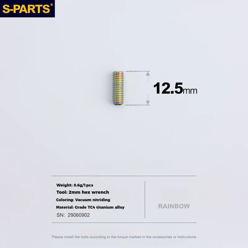 S-PARTS Titanium Adjustment Screws for SRAM Road Bike | Front Derailleur / ETAP Reverse Thread / AXS - Detail 47