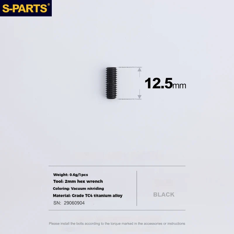 S-PARTS Titanium Adjustment Screws for SRAM Road Bike | Front Derailleur / ETAP Reverse Thread / AXS - Detail 49