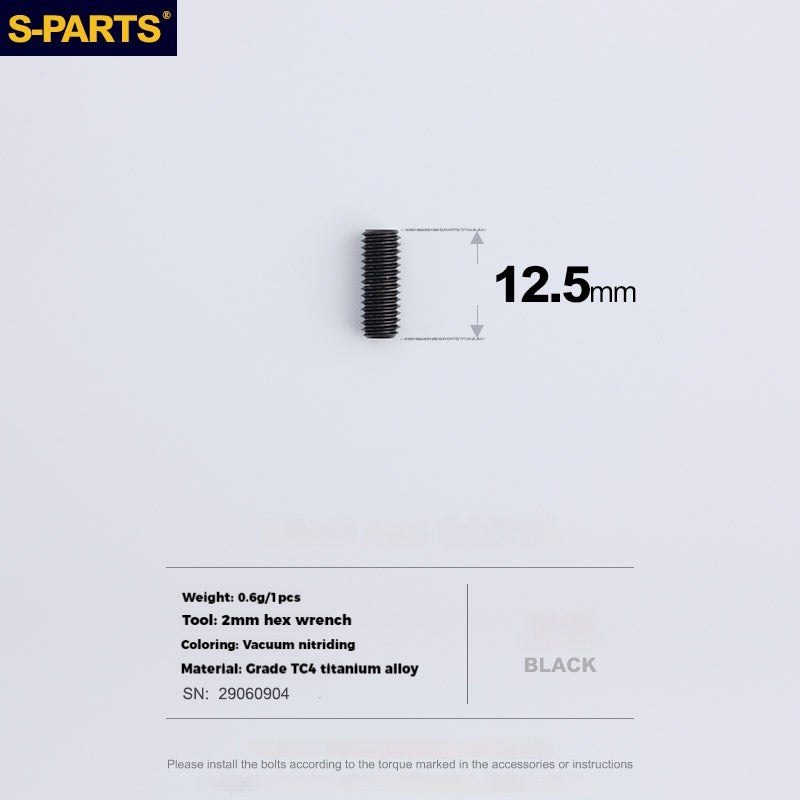 S-PARTS Titanium Alloy Screws for SRAM Road Front Derailleur & eTap Reverse-Thread Adjustment