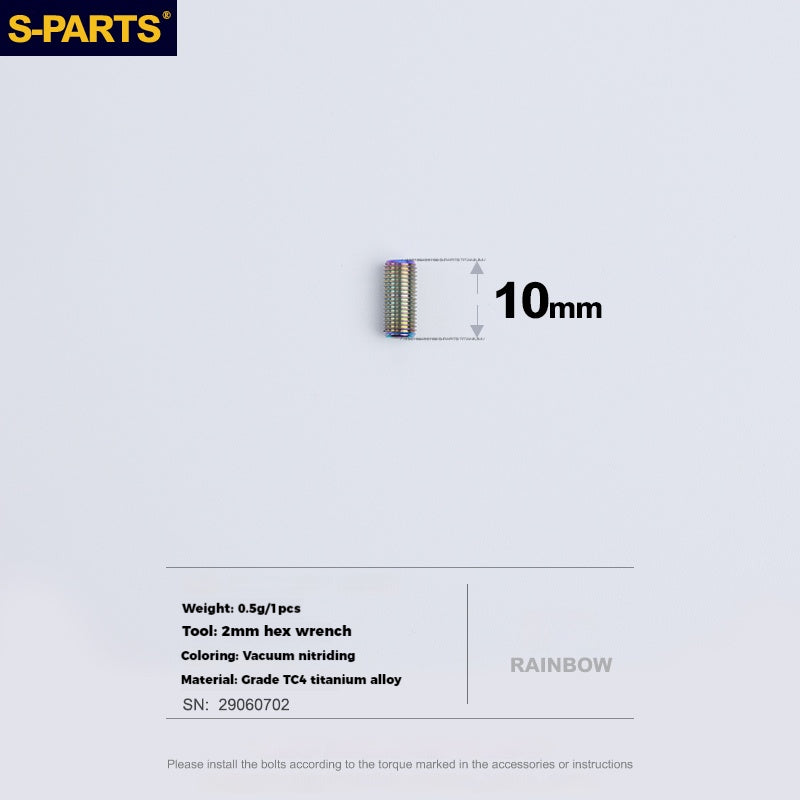 S-PARTS Titanium Alloy Screws for SRAM Road Front Derailleur & eTap Reverse-Thread Adjustment