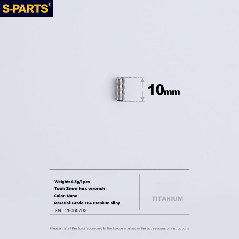 S-PARTS Titanium Alloy Screws for SRAM Road Front Derailleur & eTap Reverse-Thread Adjustment