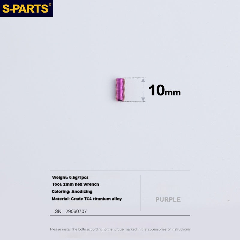 S-PARTS Titanium Alloy Screws for SRAM Road Front Derailleur & eTap Reverse-Thread Adjustment