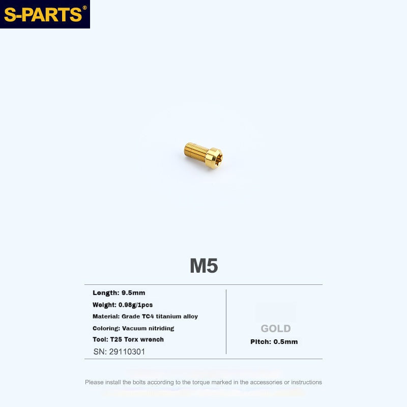 S-PARTS Titanium Alloy SRAM Electronic Shifter Button Controller Screws