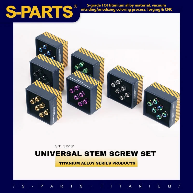 S-PARTS Titanium Alloy Stem Screw Series M5 L18