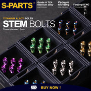S-PARTS Titanium Alloy Stem Screw Series M5 L18