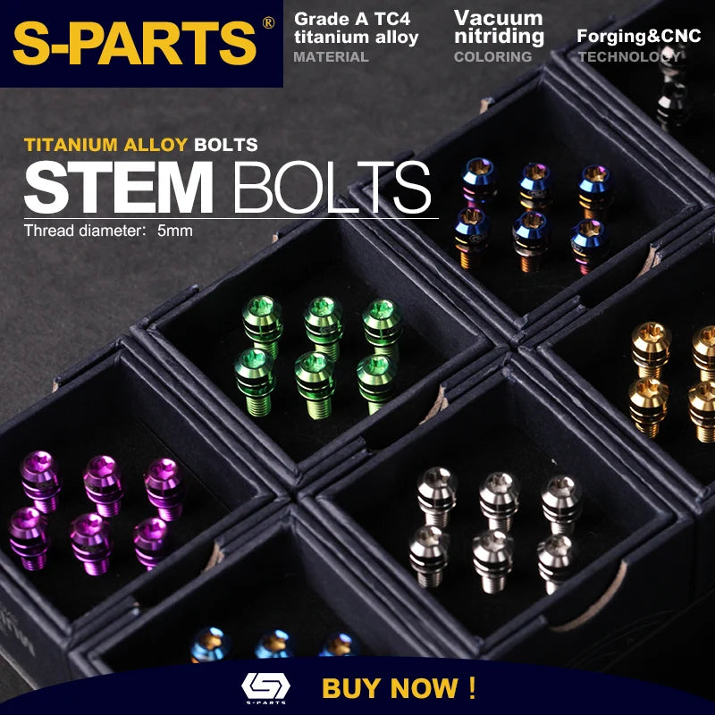S-PARTS Titanium Alloy Stem Screw Series M5 L18