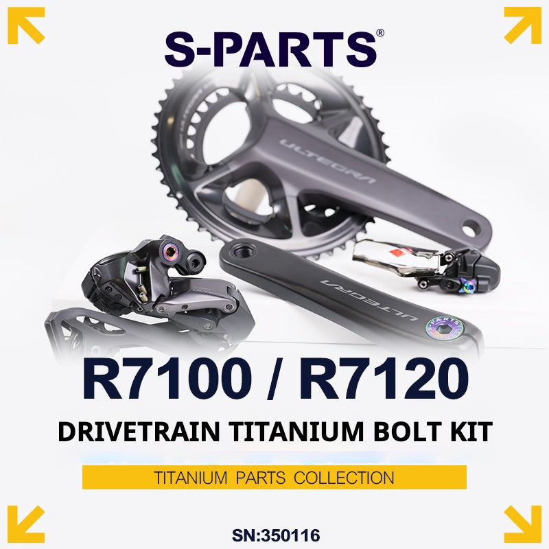 S-PARTS Titanium Bolt Kit for Shimano R7100 / R7120 Mechanical