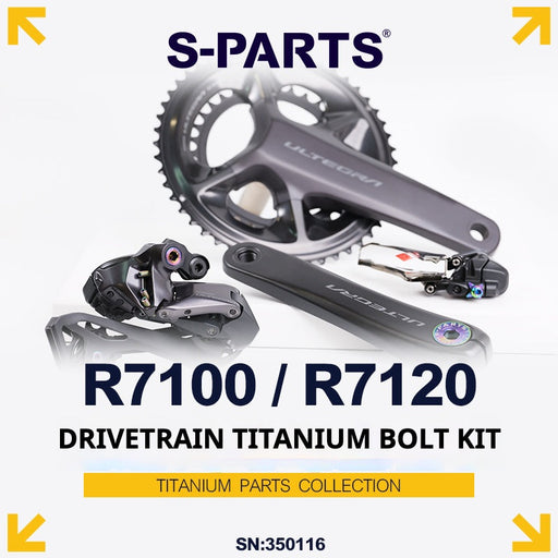 S-PARTS Titanium Bolt Kit for Shimano R7100 / R7120 Mechanical