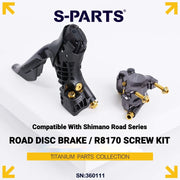 S-PARTS Titanium Bolt Kit for Shimano Ultegra Di2 R8170 Disc Brake & Shifter