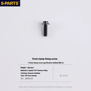 S-PARTS Titanium Bolt Kit for Shimano Ultegra Di2 R8170 Disc Brake & — Front Caliper Fixing Bolt M5 x 16 x1pcs / Black
