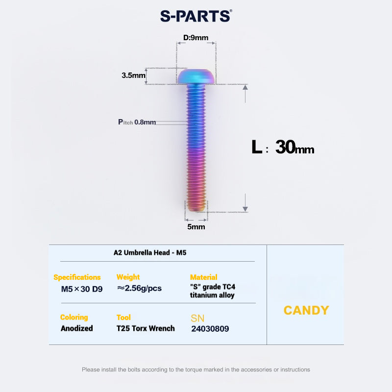 S-PARTS Titanium Bolt Upgrade Kit for SRAM Maven Brakes — CNC Precision — Lightweight — Full Color Options