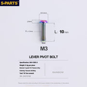 S-PARTS Titanium Bolt Upgrade Kit for SRAM Maven Brakes — CNC Precision — Lightweight — Full Color Options