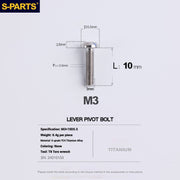 S-PARTS Titanium Bolt Upgrade Kit for SRAM Maven Brakes — CNC Precision — Lightweight — Full Color Options