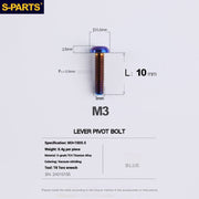 S-PARTS Titanium Bolt Upgrade Kit for SRAM Maven Brakes — CNC Precision — Lightweight — Full Color Options