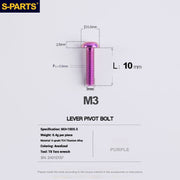 S-PARTS Titanium Bolt Upgrade Kit for SRAM Maven Brakes — CNC Precision — Lightweight — Full Color Options