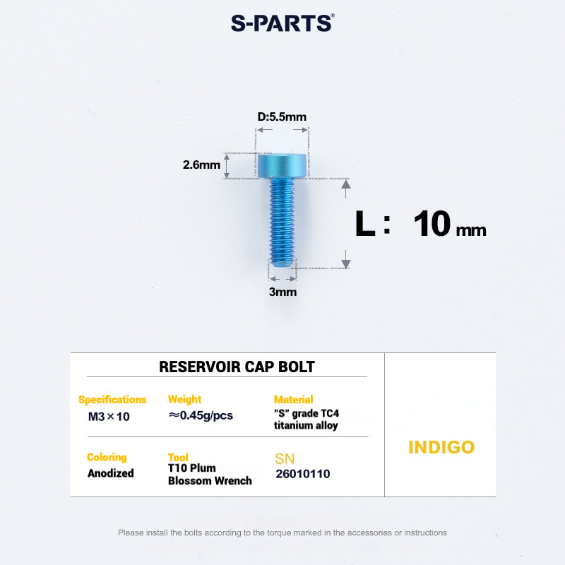 S-PARTS Titanium Bolt Upgrade Kit for SRAM Maven Brakes — CNC Precision — Lightweight — Full Color Options