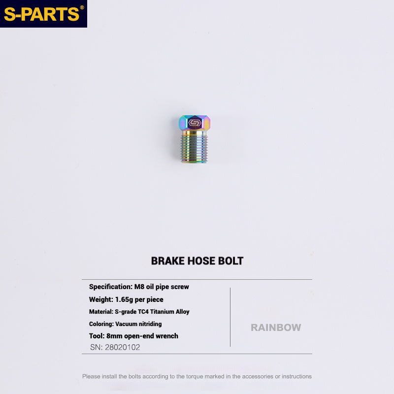 S-PARTS Titanium Bolt Upgrade Kit for SRAM Maven Brakes — CNC Precision — Lightweight — Full Color Options